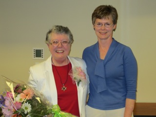 50-Year Member Joan Scott with Pat Handley