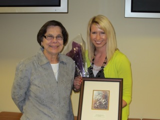 Recognized Young Dietitian Kristen Slusher with Kathy Mount